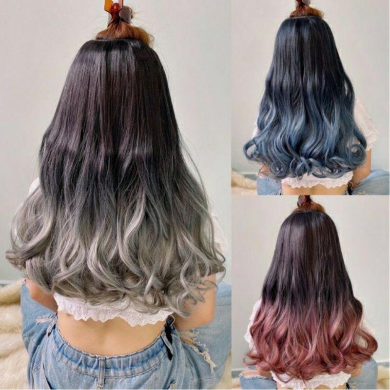 Tóc giả kẹp ombre 50cm chữ u