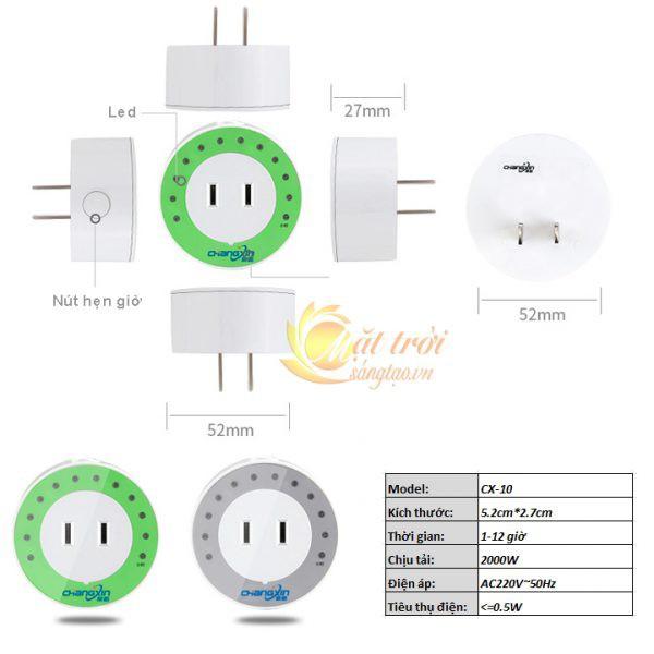 Ổ cắm hẹn giờ tắt đếm ngược điện tử CX-10