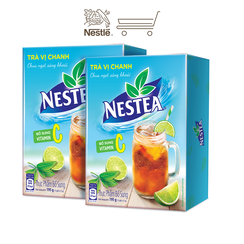 Combo 2 Hộp trà Nestea vị chanh (2 x 15 gói x 13g)