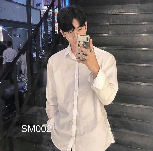 SM002 - ÁO SƠ MI Nam Nữ Basic VN CLO