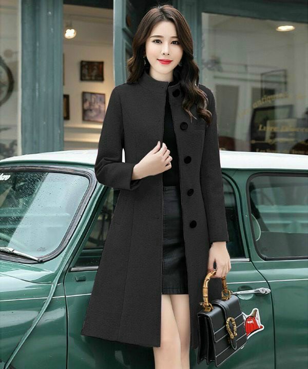 ÁO KHOÁC DẠ CỔ TRỤ