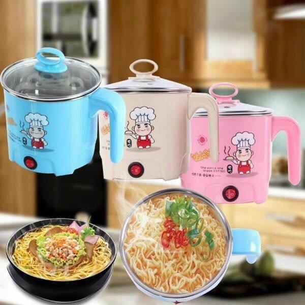 CA NẤU MÌ, NẤU LẨU MINI SIÊU TỐC CÓ LỒNG HẤP