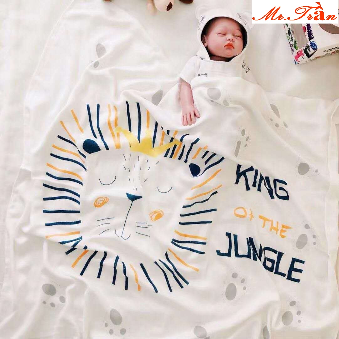 Chăn lụa siêu mềm, siêu mát, họa tiết dễ thương