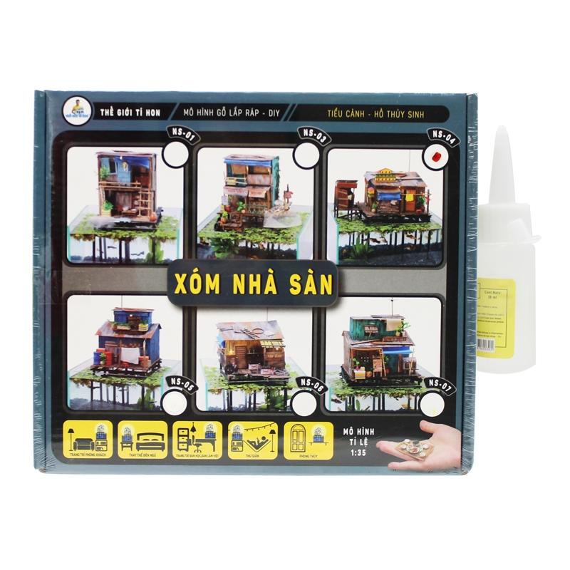 Đồ Chơi Mô Hình DIY Xóm Nhà Sàn - Thế Giới Tí Hon NS04