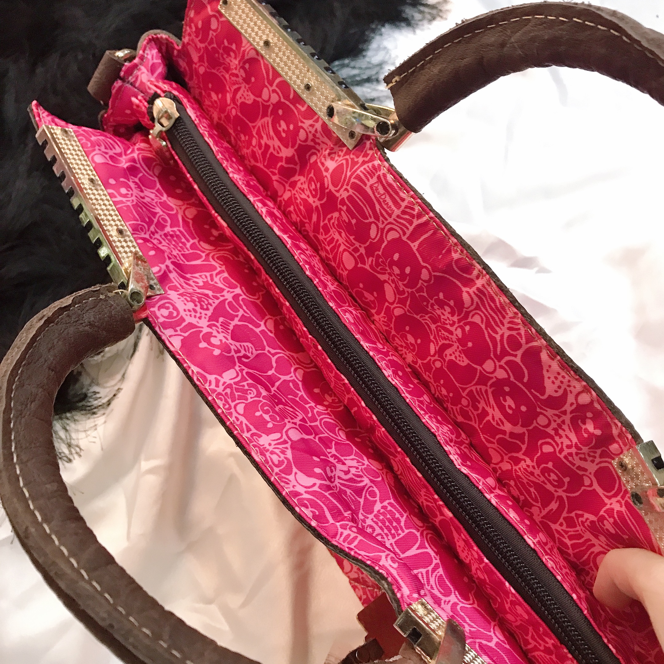 Túi xách đeo chéo thời trang gấu hồng siêu xinh - DD216L3008