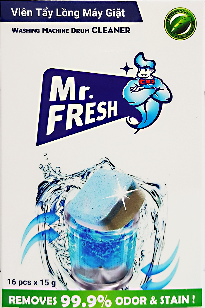 Hộp 16 viên tẩy lồng máy giặt Mr Fresh 240g (15g/viên)