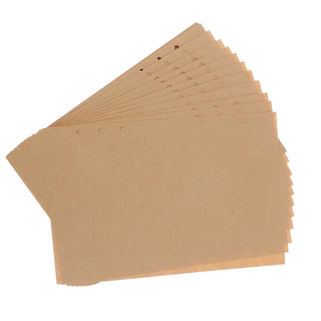 40 Sheets A5/A6 6 Holes Binder Diary Notebook Planner Loose Leaf Filler Inner Refill Paper for Office School Stationery