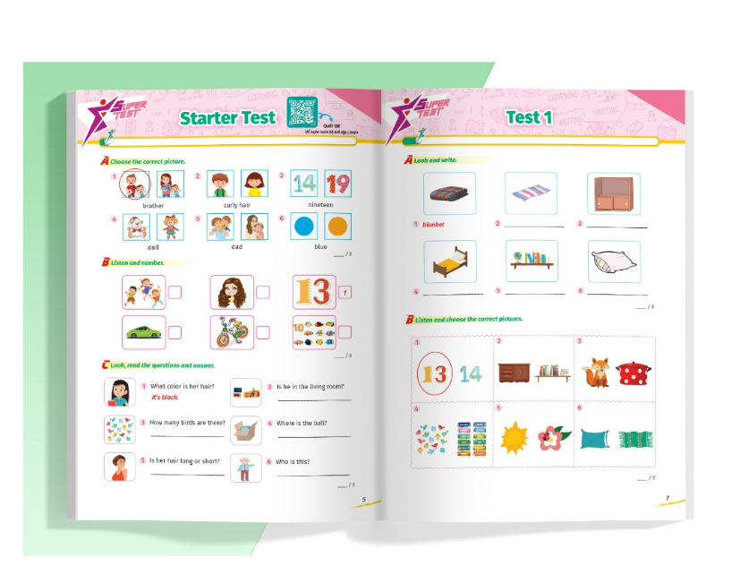 Sách Super Test - Đề kiểm tra nhanh Tiếng Anh Lớp 3