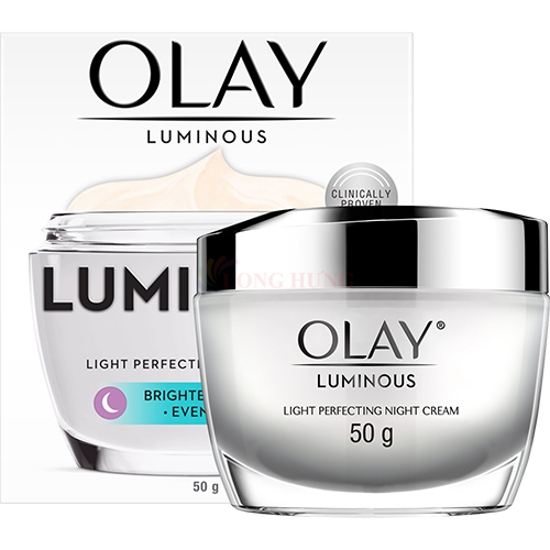 Kem dưỡng trắng da ban đêm Olay Luminous Light Perfecting Night Cream (50g) - Hàng chính hãng