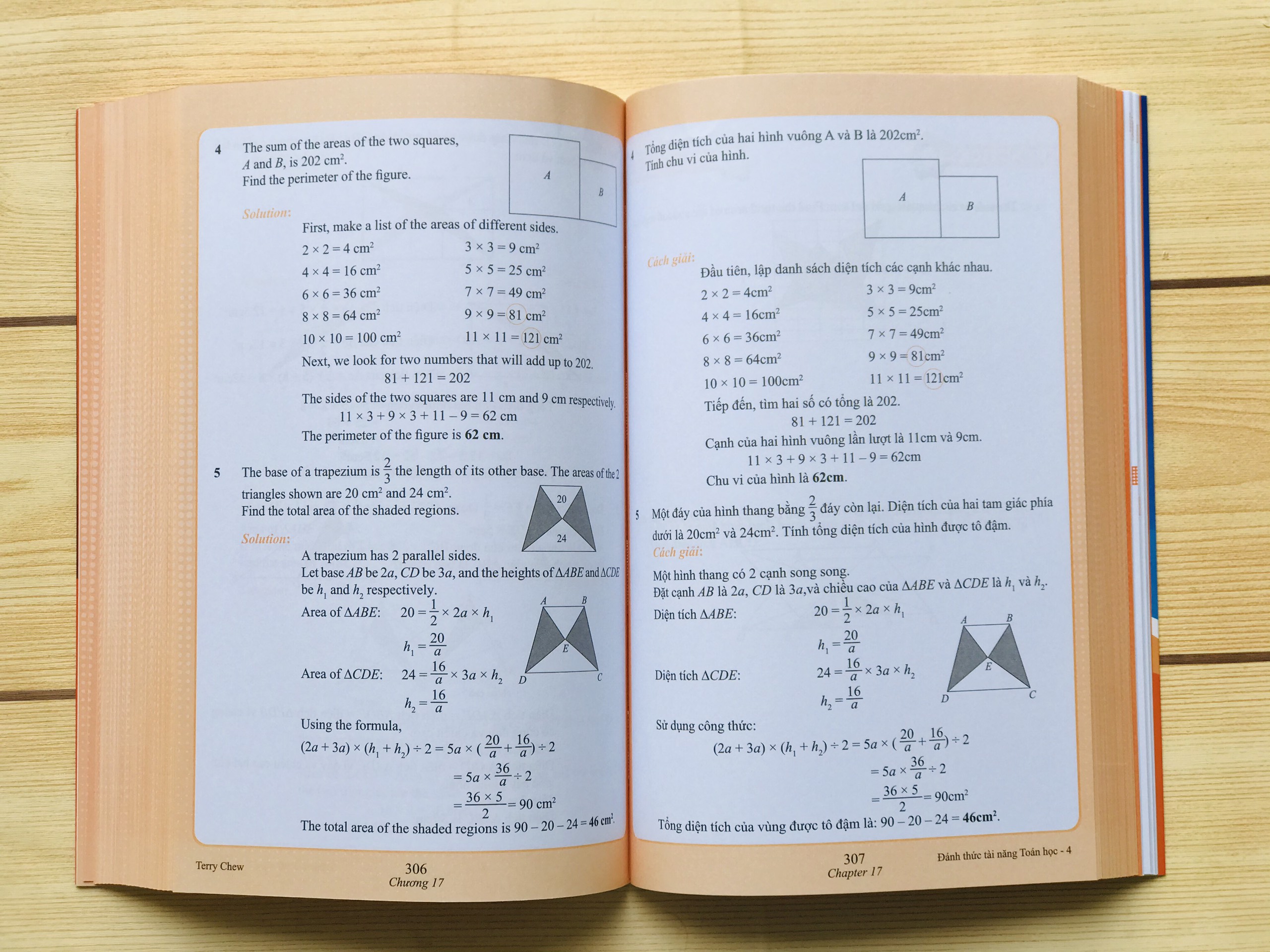 Sách Đánh Thức Tài Năng Toán Học 4 ( 10 - 12 tuổi ) - Sách Song Ngữ ( Việt – Anh) Giúp Trẻ Vừa Học Toán Vừa Ôn Luyện Tiếng Anh Theo Chương Trình Singapore - Sách Tham Khảo Toán - Toán lớp 4, Toán Lớp 5, Toán Lớp 6 - Á Châu Books, Bìa Cứng, In Màu