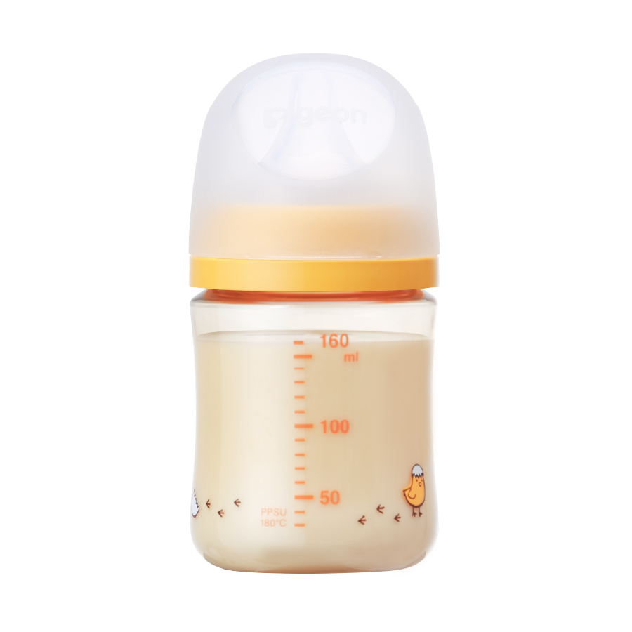 Bình sữa Pigeon PPSU Plus thế hệ III phiên bản Nhật hình Gà Con 160ml/240ml