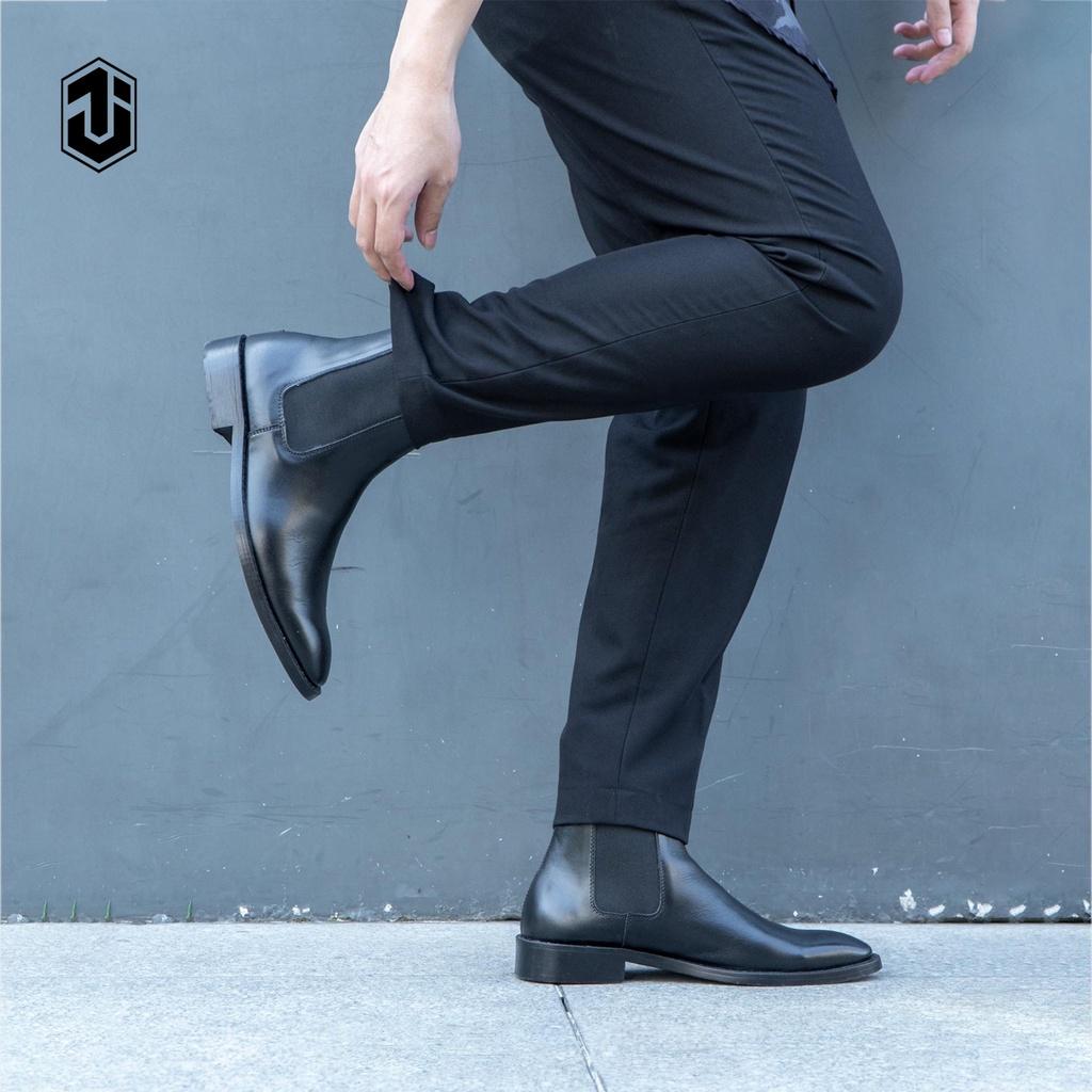 Giày Chelsea Boot Classics J1, Chelsea Boots Cao Cổ Da Bò Ý Nhập Khẩu Bảo Hành 12 Tháng