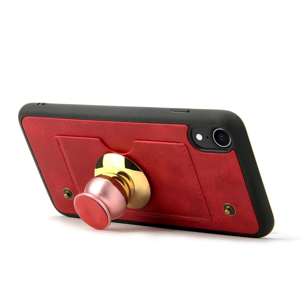 Wallet Case with Credit Card Holder, Premium PU Leather Kickstand Durable Shockproof Phone Case Cover for Apple iPhone XR