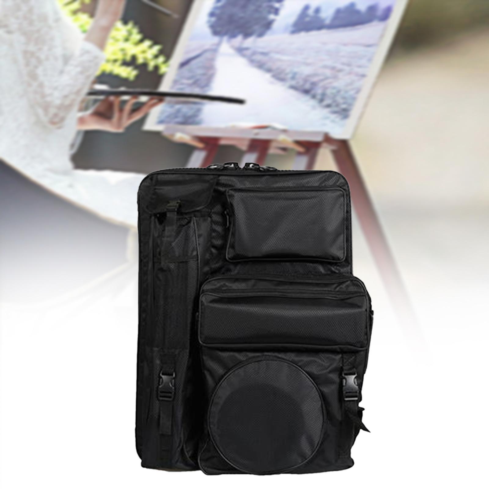 Art Portfolio Case Carrying Bag Tote Backpack Sketchbook Professional Painting Bag Carry Bag for Cleaning Pot Mix Tray Palette Drawing Board
