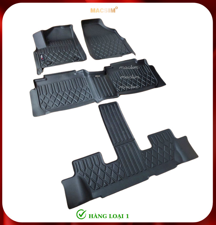 Thảm lót sàn xe ô tô Hyundai Custin (sd) Nhãn hiệu Macsim chất liệu nhựa TPE cao cấp màu đen