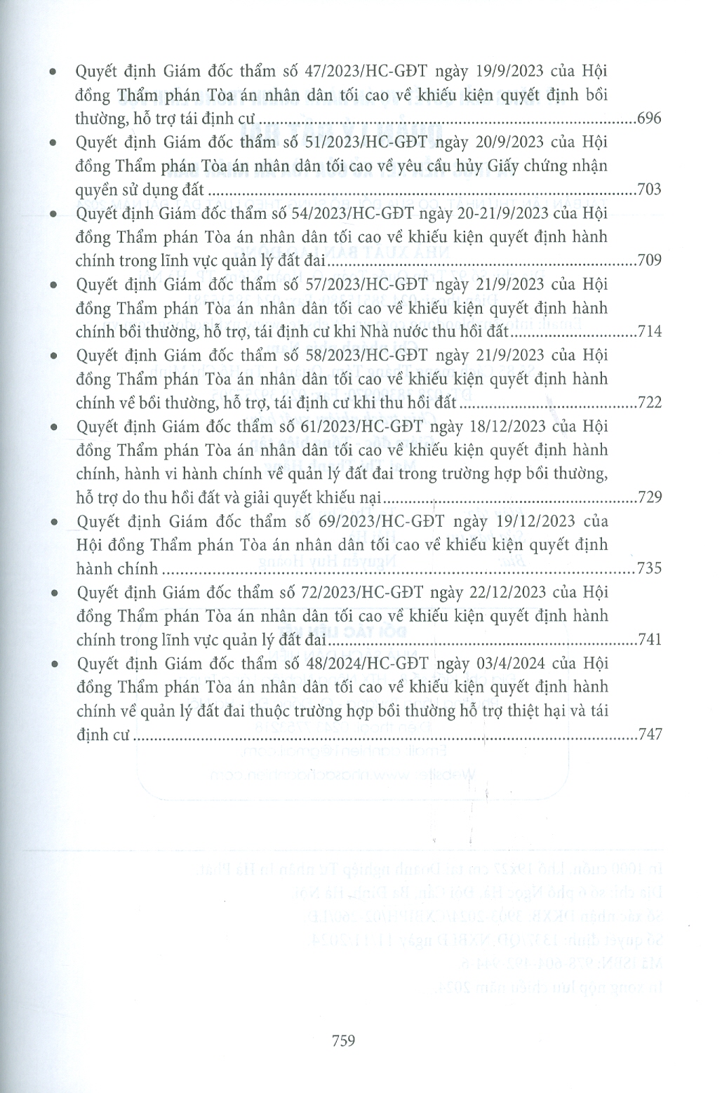 Kỹ Năng Giải Quyết Vụ Án Hành Chính Trong Lĩnh Vực Quản Lý Đất Đai Và Thực Tiễn Xét Xử Của Toà Án Nhân Dân - Tái Bản Lần Thứ Nhất, Có Sửa Đổi, Bổ Sung Theo Luật Đất Đai Năm 2024