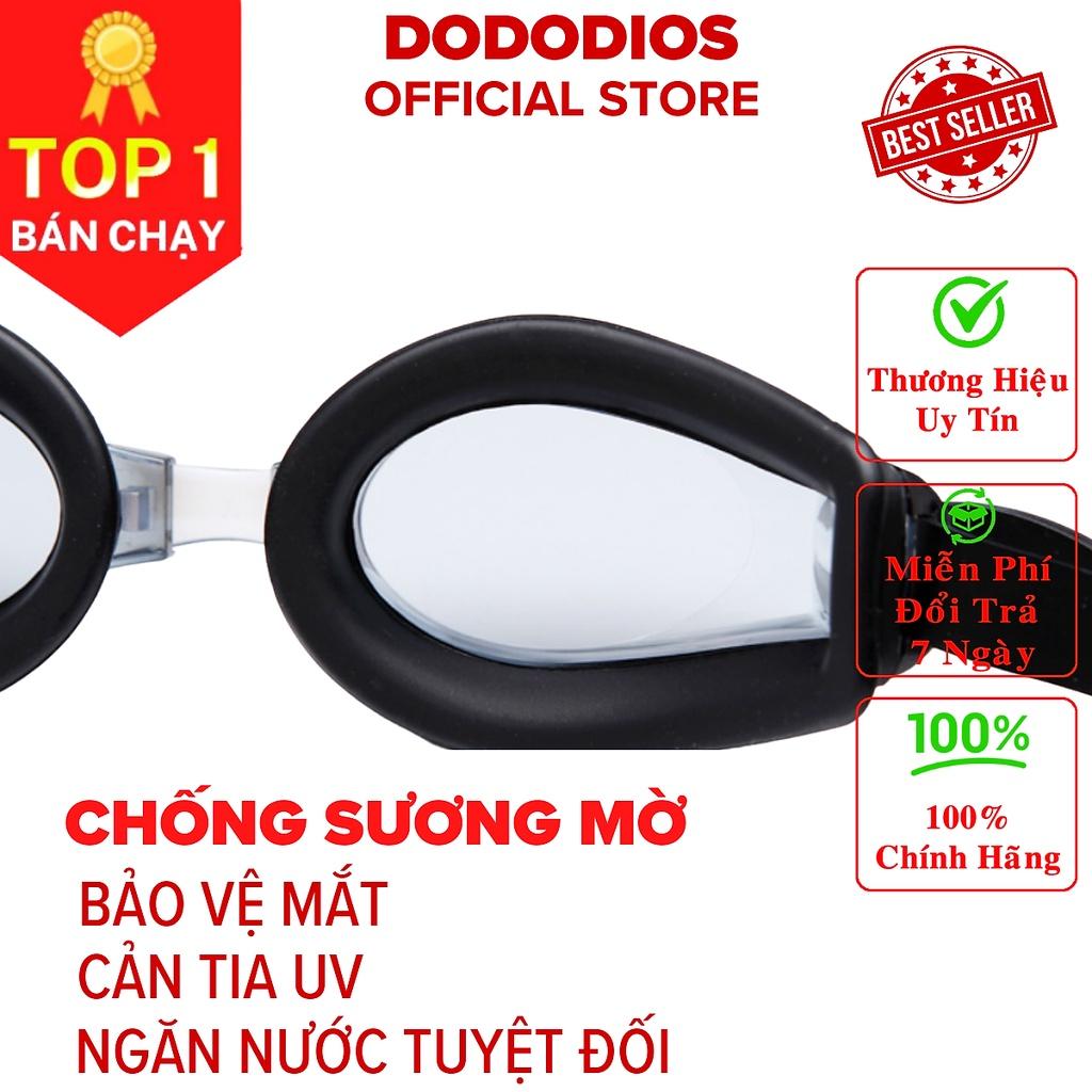 Kính bơi chống sương mờ dododios, chống UV, 100% silicone mềm mại, thiết kế không trơn trượt, độ co giãn, siêu bền