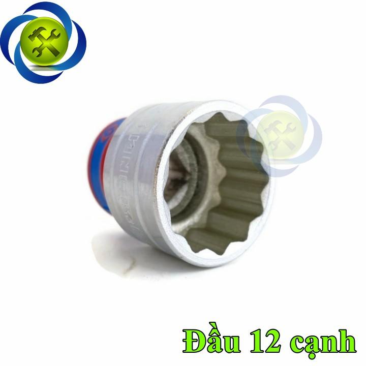 Tuýp 27mm 1/2 Kingtony 433027M 12 cạnh màu trắng dài 42mm