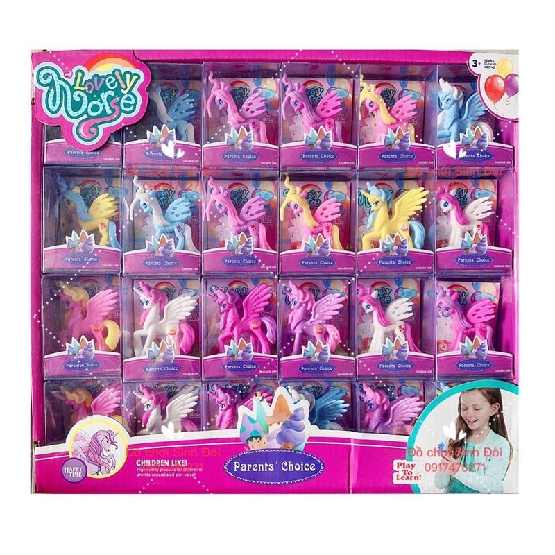 Mô hình ngựa pony nhỏ - combo 6 con ngẫu nhiên