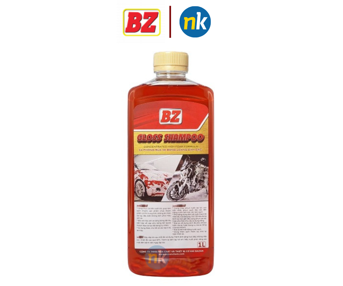 Nước rửa xe, xà phòng rửa xe bọt tuyết BZ 1000ml, tạo bọt siêu mịn, bọt tuyết nhiều, rửa xe sạch, sáng bóng như mới