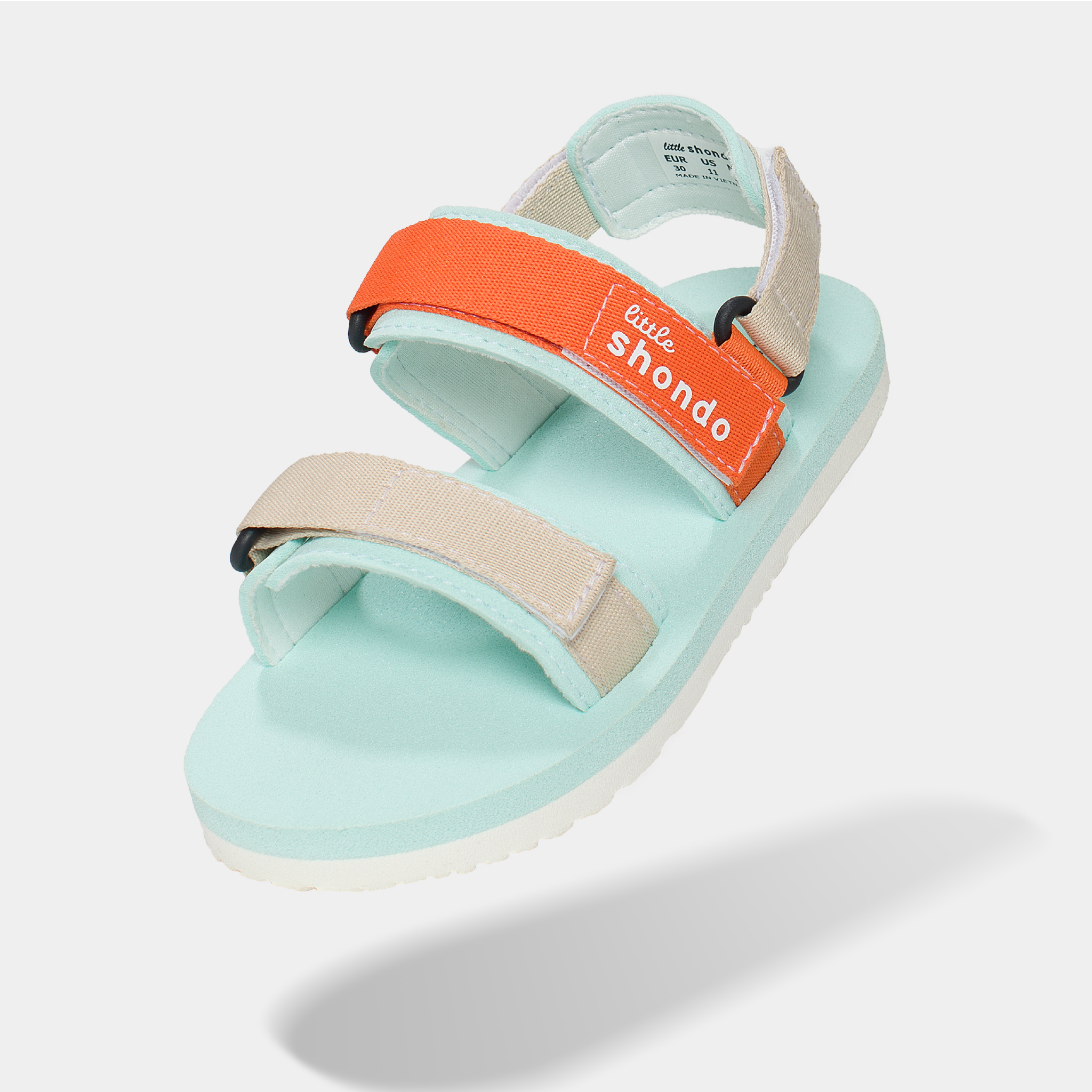 Giày Trẻ Em Shondo Sandals Little Trắng Xanh Hồng LIT3030