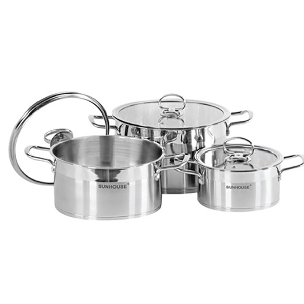 Bộ nồi inox 5 đáy Sunhouse Mama SH784