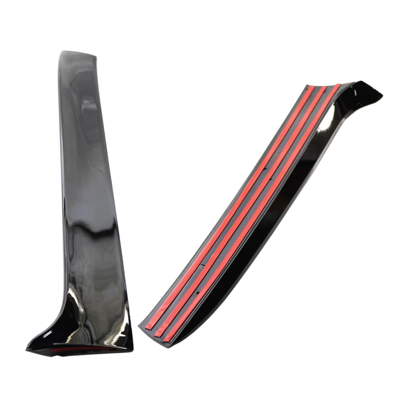 2Pcs Rear Window Side Spoiler Wing for R Variant Wagen Gloss Black