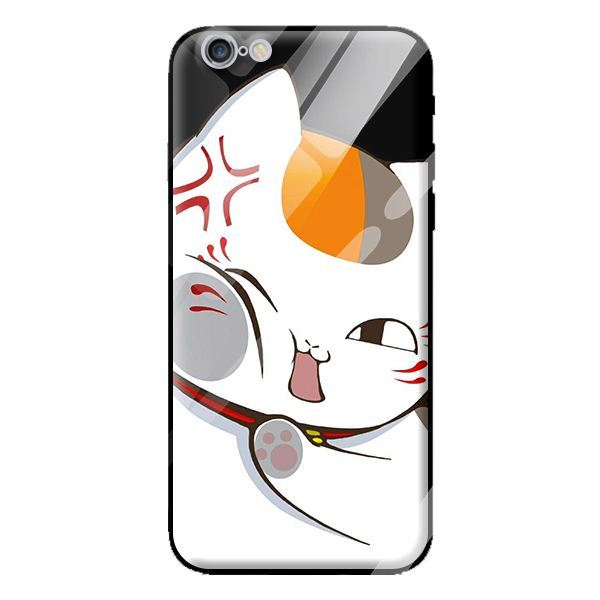 Ốp kính cường lực cho iPhone 6 Plus mèo 01 - Hàng chính hãng