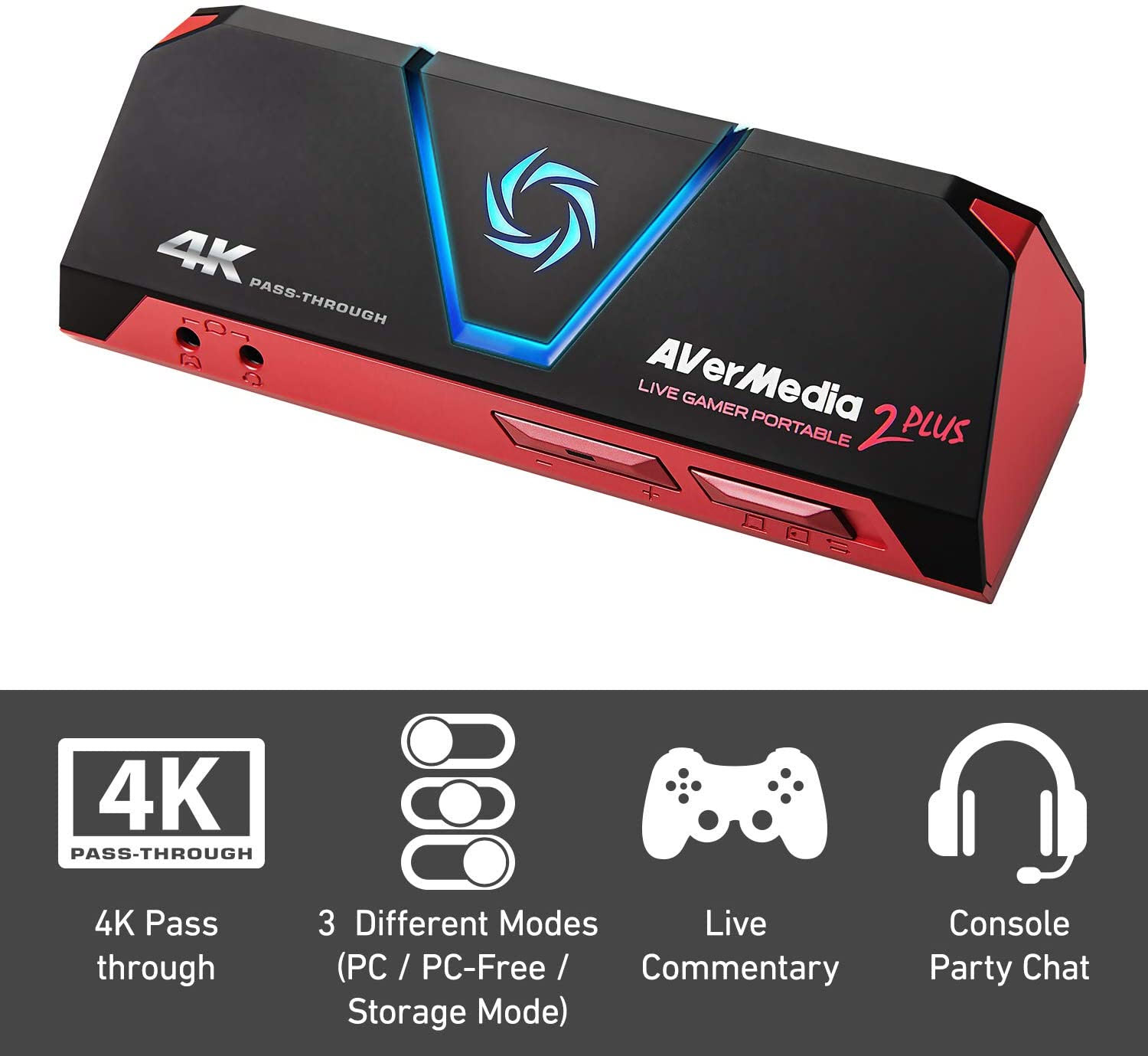 Thiết Bị Ghi Hình và Livestream Avermedia 2 Plus GC-513 Cho Gamer Độ Phân Giải Ultra HD 4K AnZ - Hàng Chính Hãng