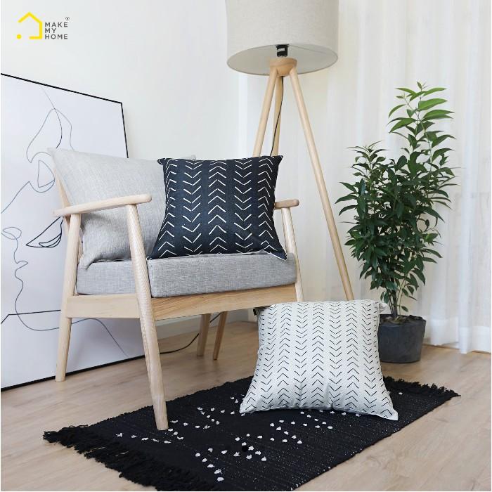 Gối Tựa Lưng Sofa Trang Trí Họa Tiết Đơn Giản 45 x 45 cm (Có Kèm Ruột) GEOMETRIC