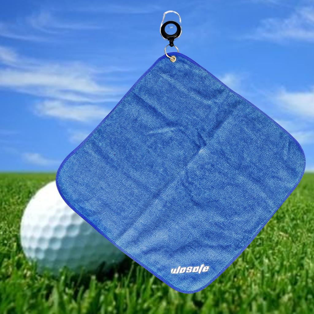 30x30cm Microfiber Golf Towel Sweat-absorbent Wiping Cloth Sports Blue