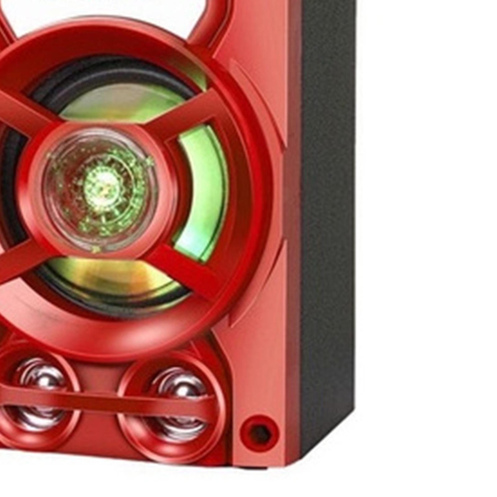 Bluetooth Karaoke Machine Stereo Speakers 8H Rechargeable LED for