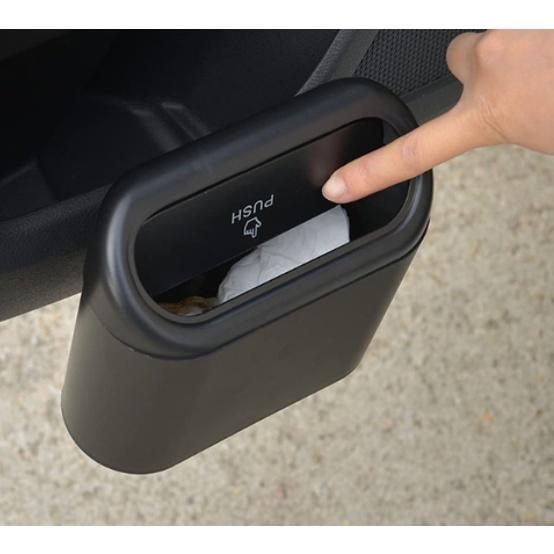 1 Thùng Rác Mini Có Nắp Chống Rò Rỉ Dành Cho Xe Hơi Xe Tải Xe Tải Xe Buýt Xe Buýt