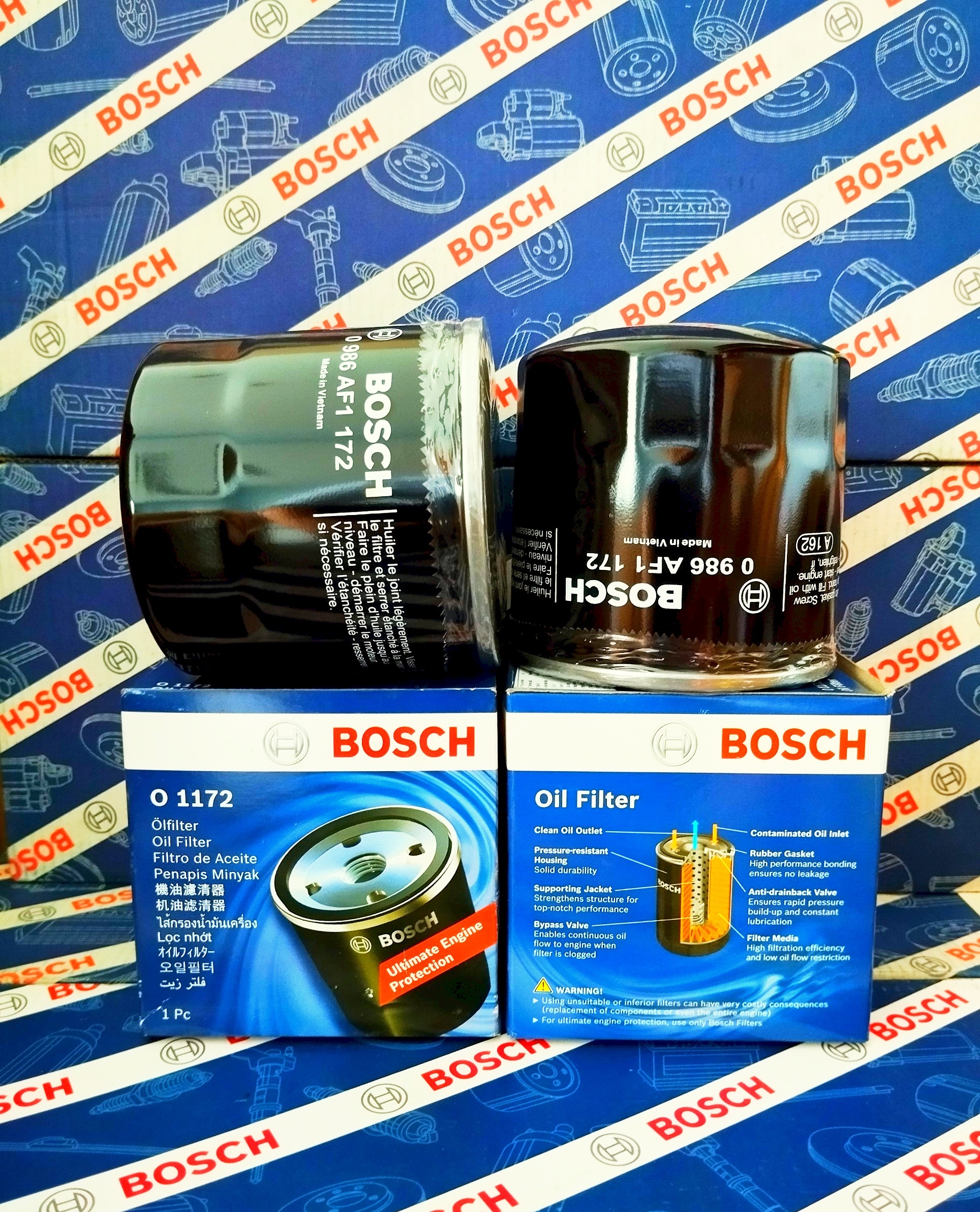 Lọc Nhớt Ford Escape 3.0 Mondeo 2.5 (2001-2007) - Bosch O1172