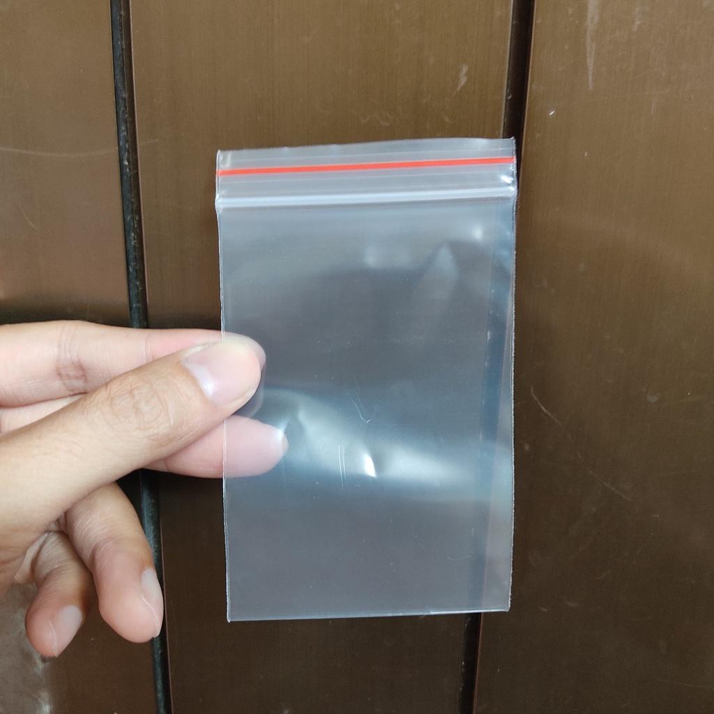 100gr TÚI ZIP chỉ đỏ loại dày đẹp - Ấn vào chọn size - (bịch PE vuốt mép đựng phụ kiện, gia vị, thực phẩm