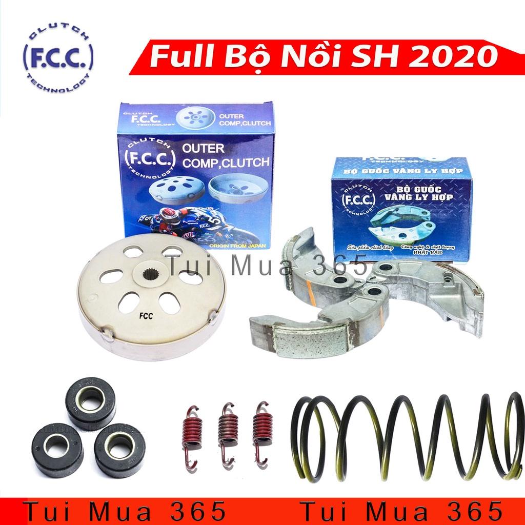 Full Bộ Nồi Trước, Nồi Sau dùng cho xe SH Việt 125-150 Đời 2020 Hãng FCC Công Nghệ Japan