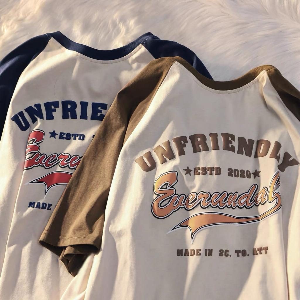 Áo thun tay lỡ form rộng - phông nam nữ cotton oversize - T shirt Unfriend - 2N Unisex