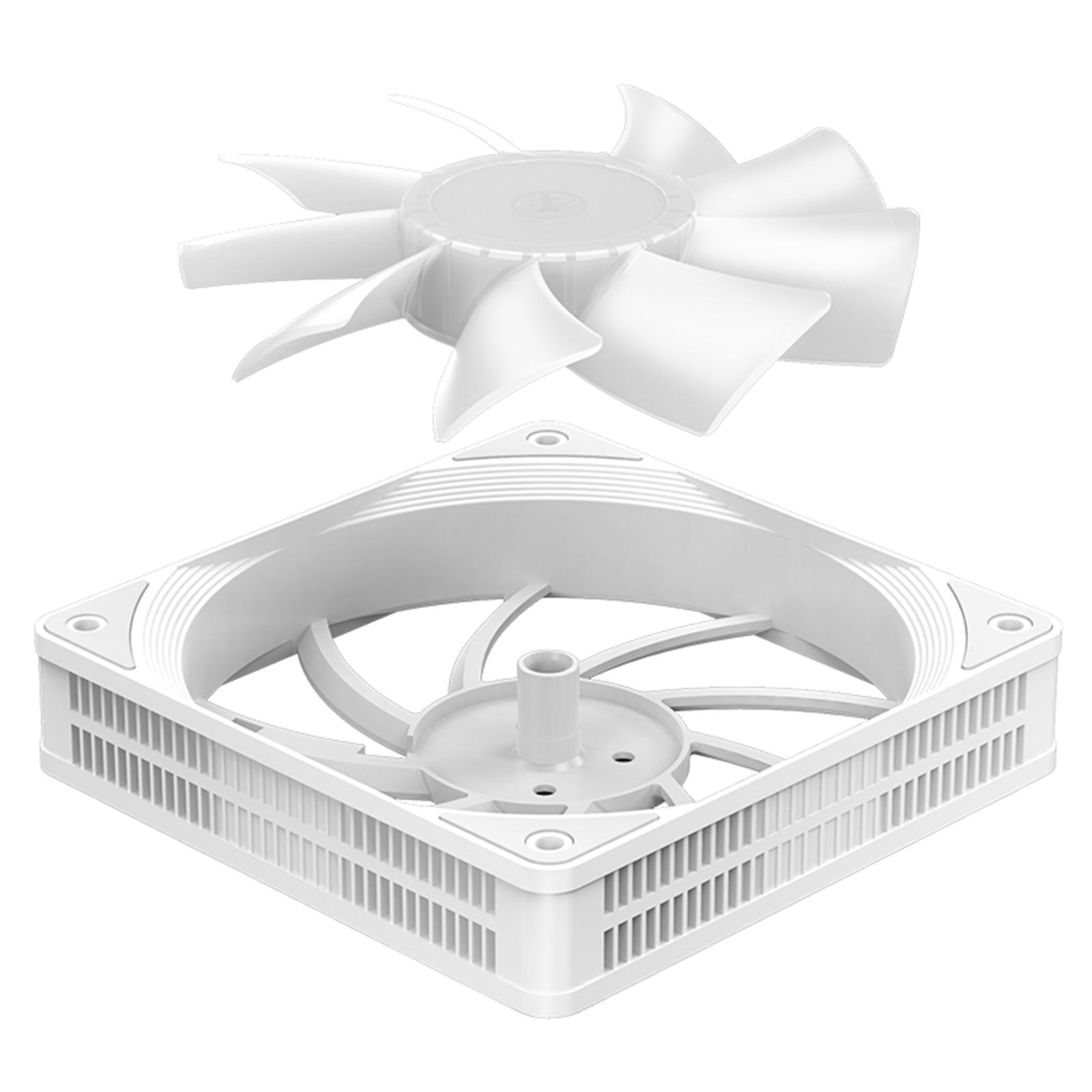 3x 120mm Case Cooling Fan, 1200RPM RGB LED Lighting Computer Case Fans Professional Silent Liquid Radiator Heatsink, 12V DC PC Cooling 3Pin