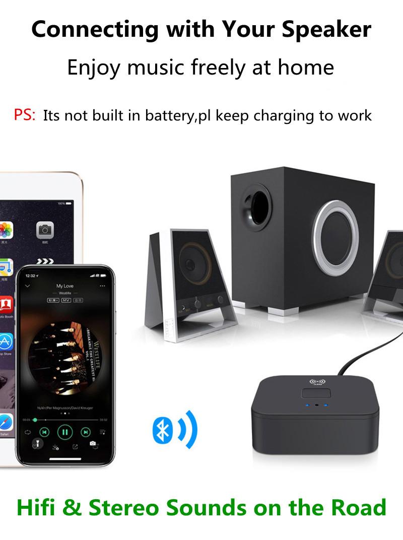 NFC Bluetooth 5.0 Receiver 3.5mm APTX LL AUX RCA Jack Wireless Adapter Auto Car Bluetooth Audio Receiver
