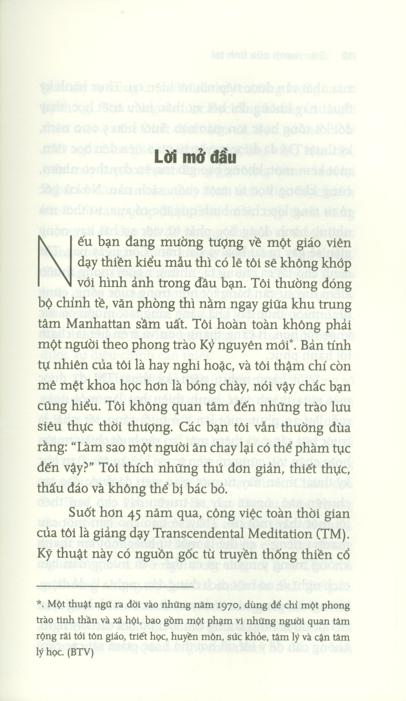 Sách Sức Mạnh Của Tĩnh Tại - Phương Pháp Sống Chất, Sống Lành Mạnh Từ Thiền TM