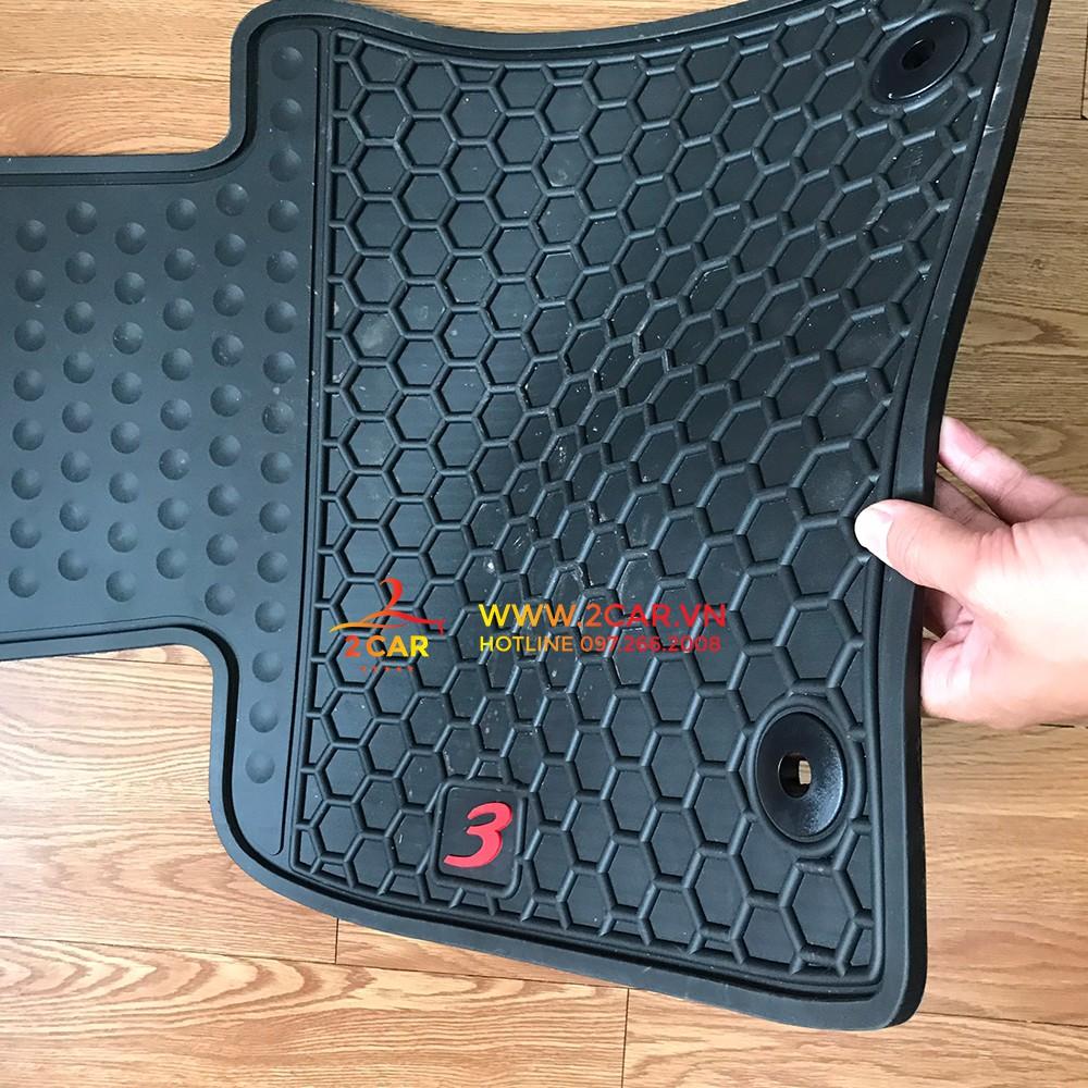 Thảm lót sàn cao su Mazda 3 2018-2019 cao cấp chữ đỏ