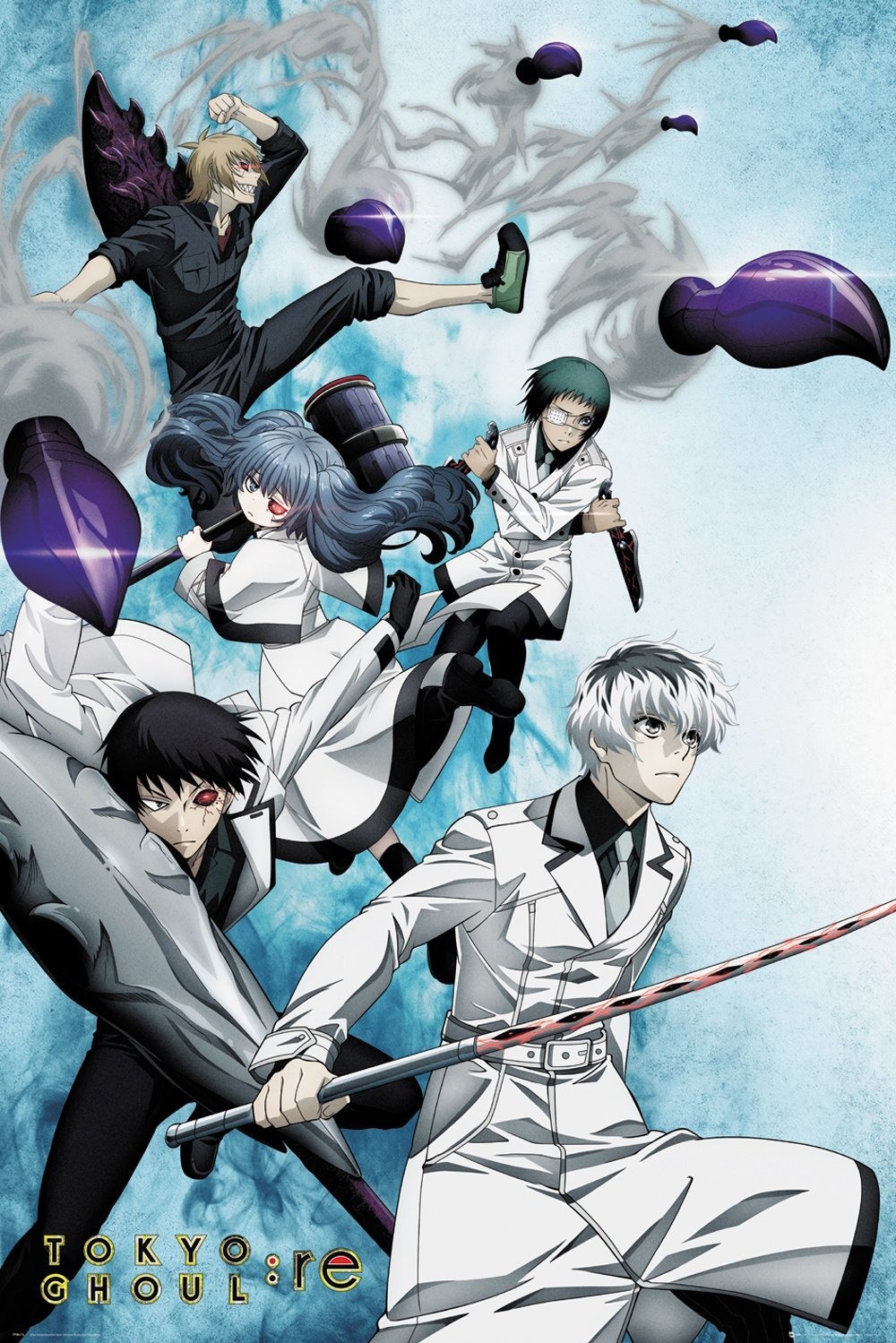 Tranh Poster Tokyo ghoul A4 combo 3  tấm khác nhau