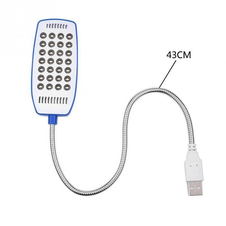 Đèn Led 28 Bóng Thân Kim Loại Có Thể Uốn Cong Cổng Kết Nối Usb Đèn Màn Hình Máy Tính Tăng Cường Độ Ánh Sáng Chống Mỏi Mắt Và Bảo Vệ Mắt - Hàng Nhập Khẩu ( Màu sắc ngẫu nhiên )