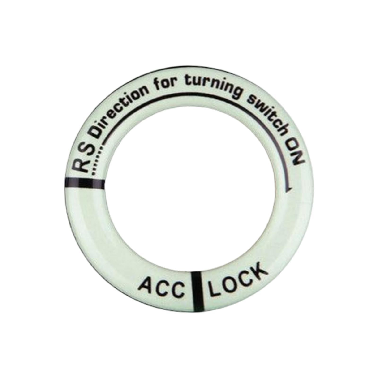 Universal Ignition Switch Decoration Rings Glow in The Dark luminous