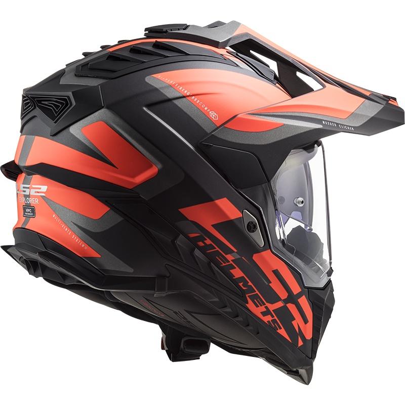 MŨ BẢO HIỂM CÀO CÀO DUAL SPORT LS2 MX701 EXPLORER FIBERGLASS - GARA20