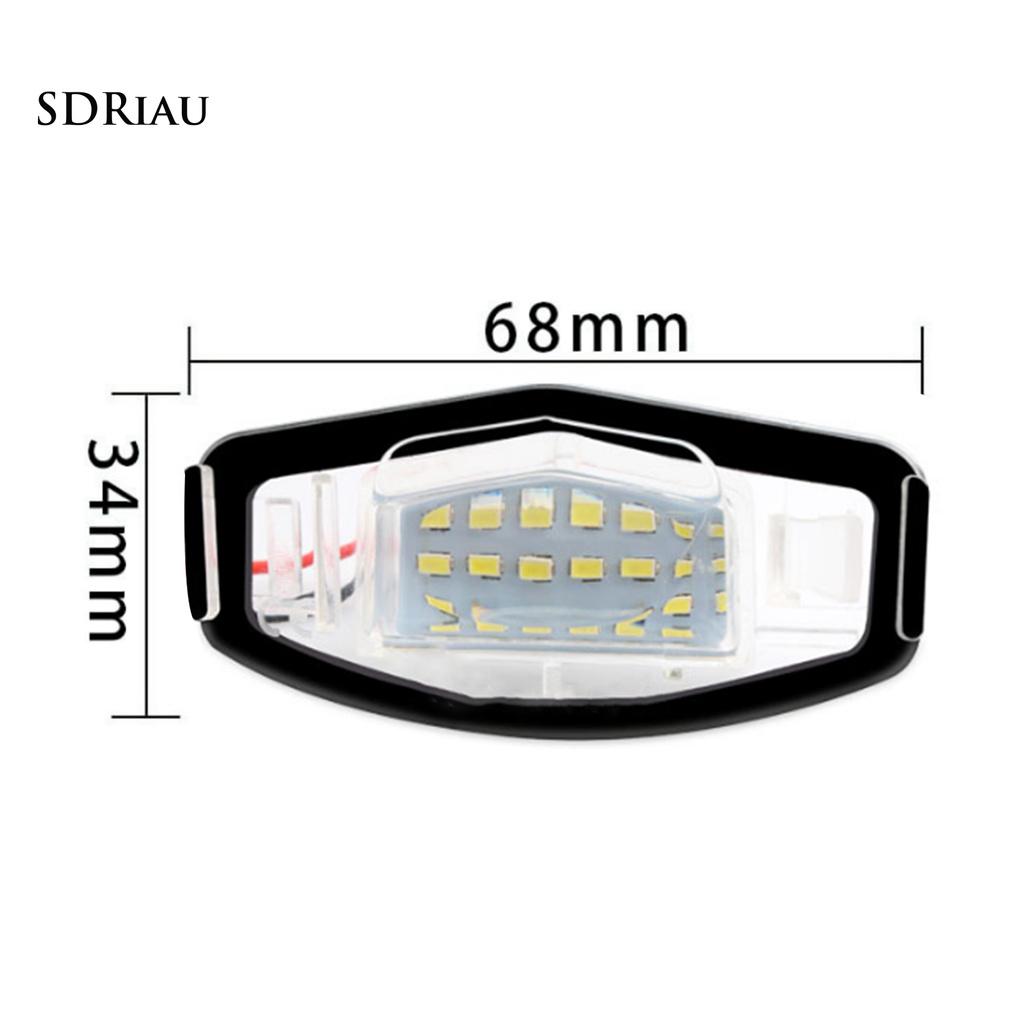 Set 2 Đèn Led 9 Smd 12v-30v Gắn Biển Số Xe Ô Tô Honda Civic