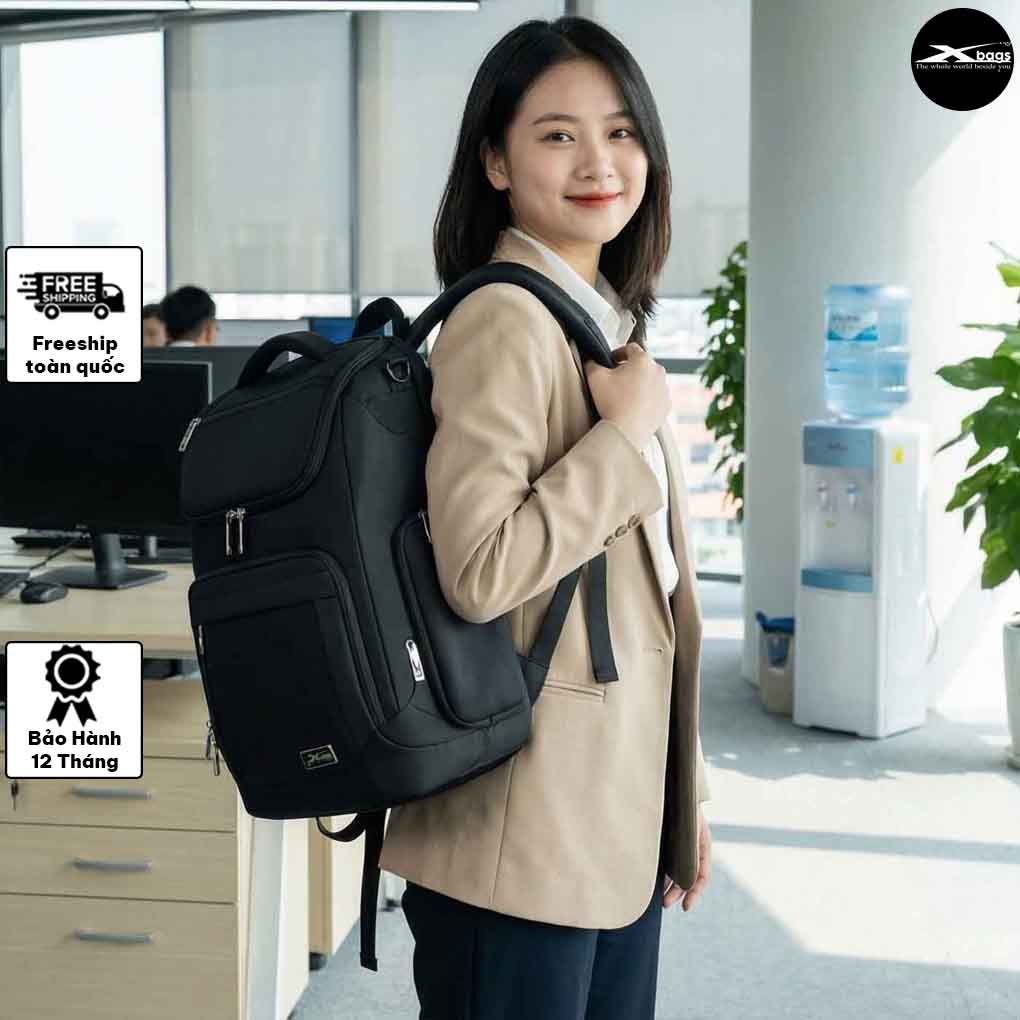 Balo Laptop Doanh Nhân Xbags XB 2009 Prime X – Balo Công Sở Đẳng Cấp, Chống Nước