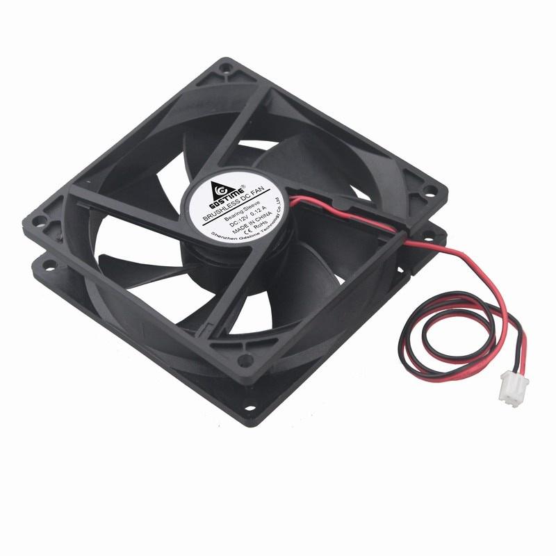 Gdstime DC 12V 2Pin 90mm 92mm x 25mm 9225 Heatsink Computer Cooling Fan Cooler 92*92*25mm 9cm