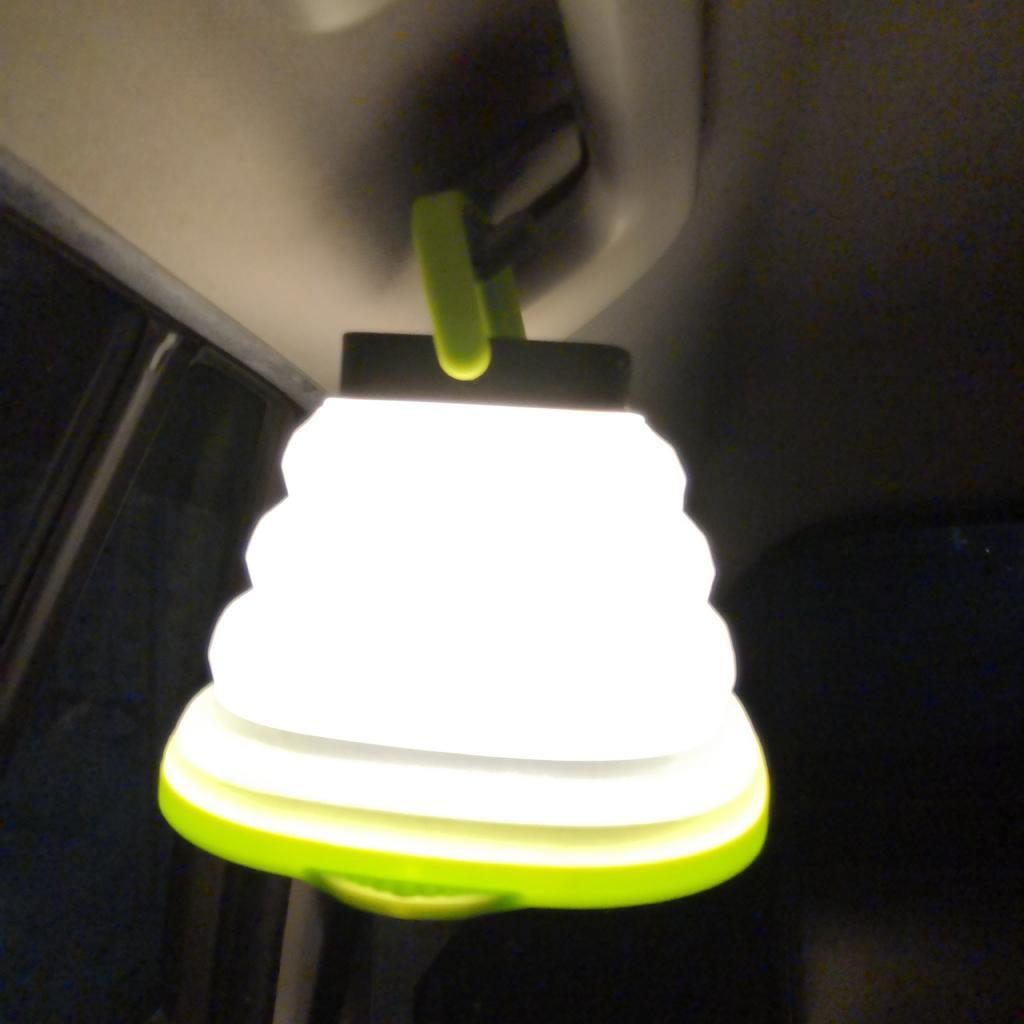 Collapsible Camping Lamp Solar Lantern USB Charge with Portable Power Bank