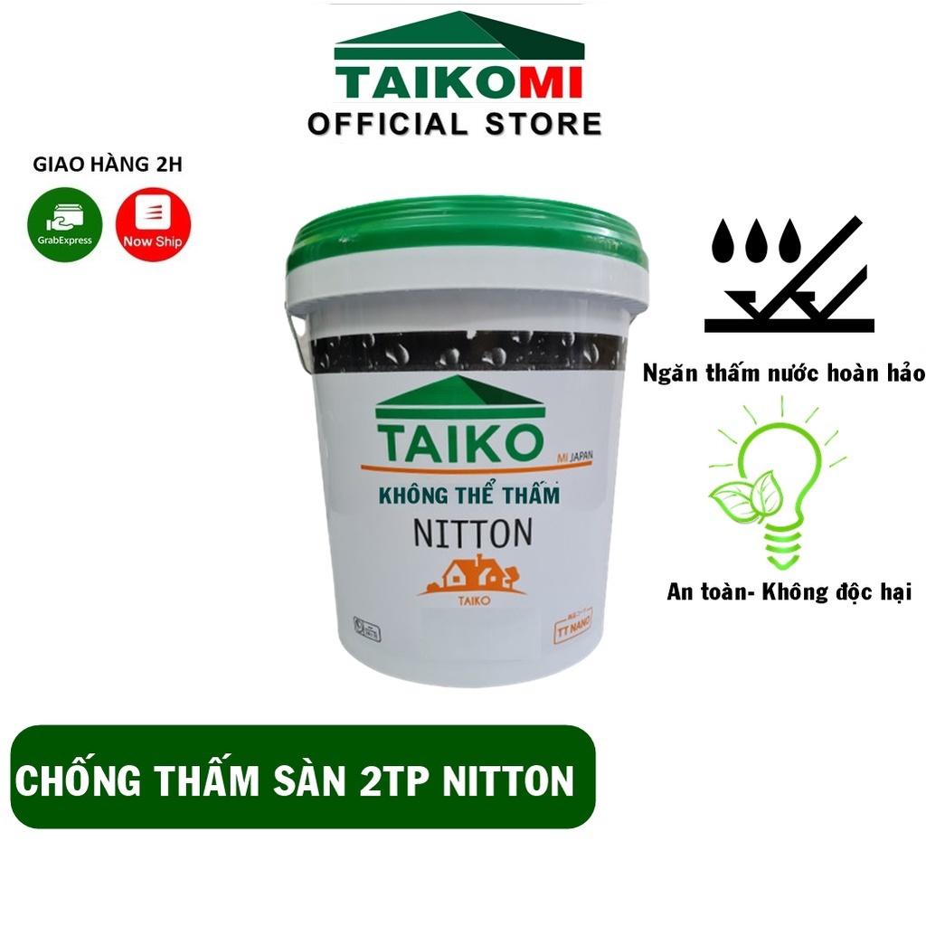 Keo Chống Thấm 2 Thành Phần Nitton Taikomi 18L - Ngăn thấm nước cho bề mặt bê tông, xi măng cát